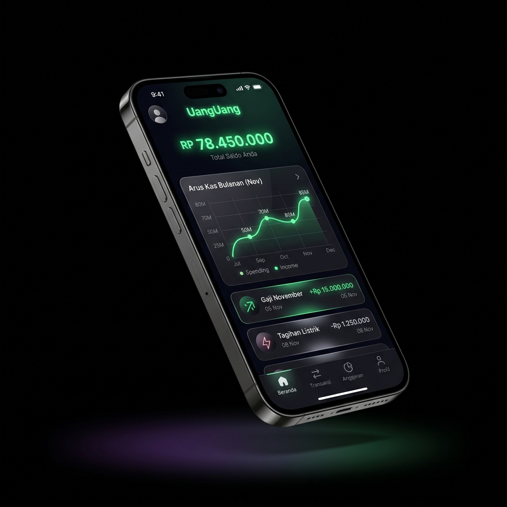 UangUang Dashboard Mockup